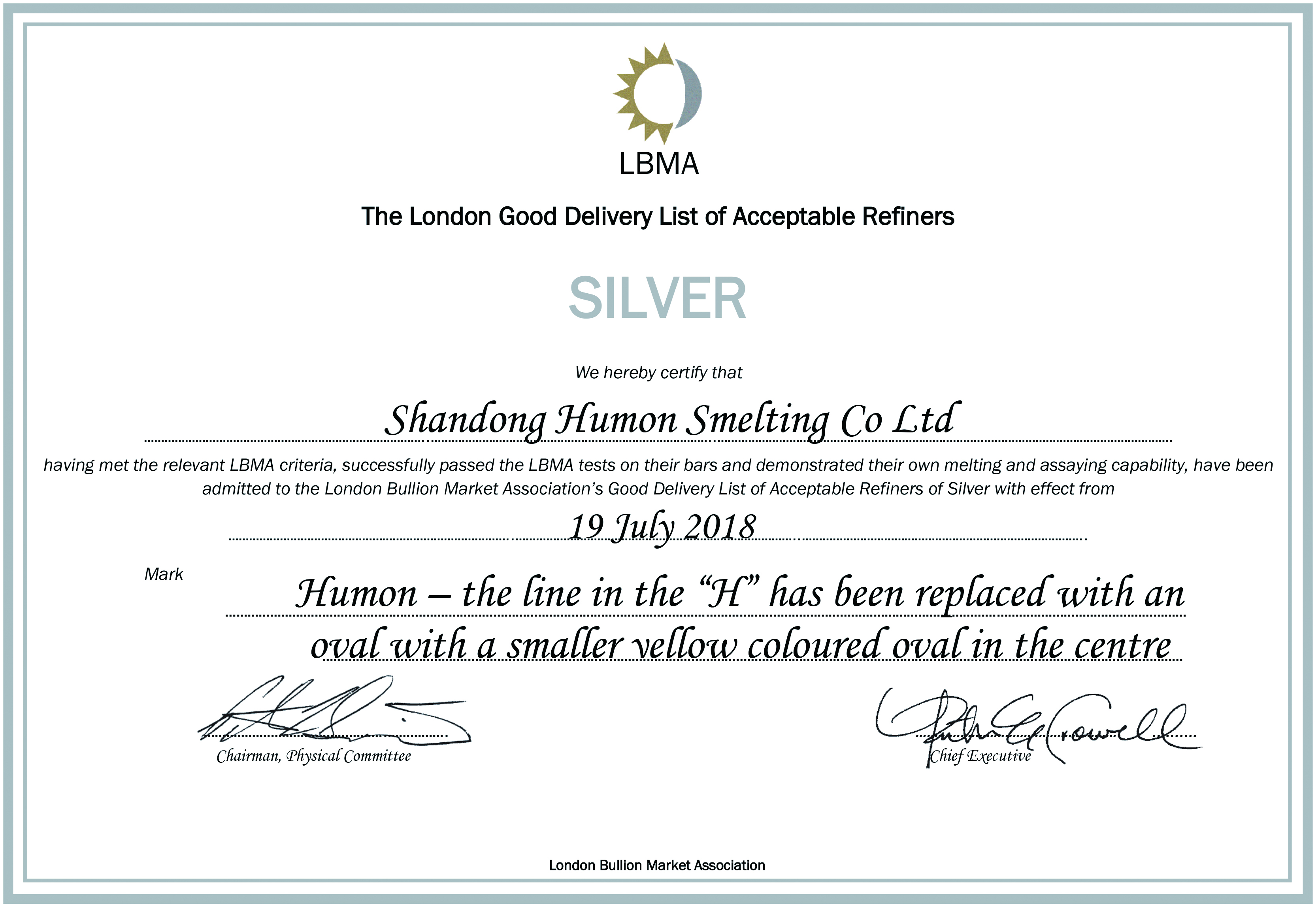 LBMA（倫敦金銀協(xié)會(huì)）白銀品牌